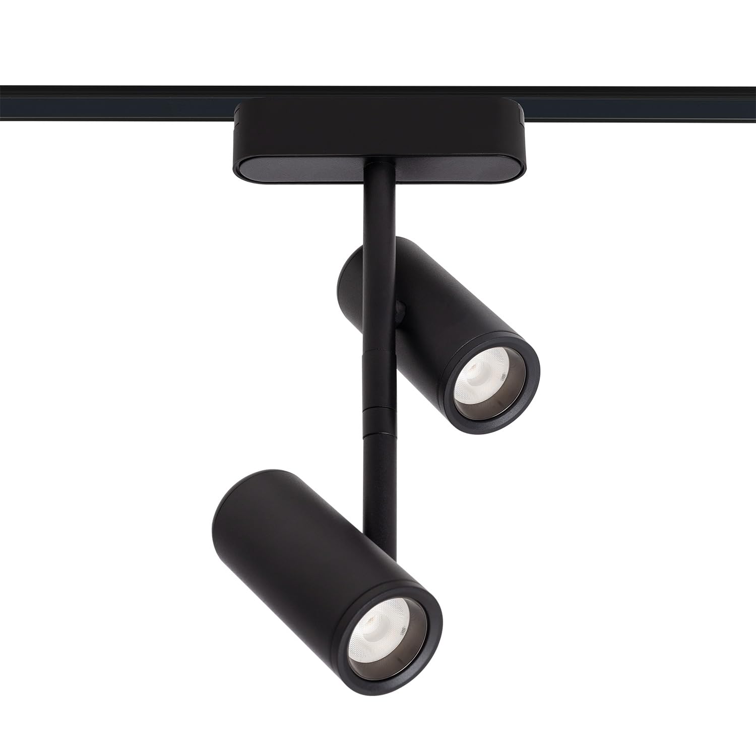 Spot LED sur Rail Magnétique 25mm Extra-Plat 16W Madat 48V Noir 2700K Blanc