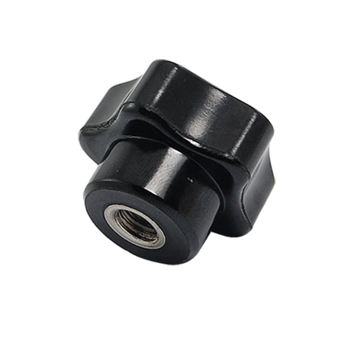 Uxcell Women's Black Sourcing Map 8Mm Diameter Thread Plastic Screw On Type Star Knob
