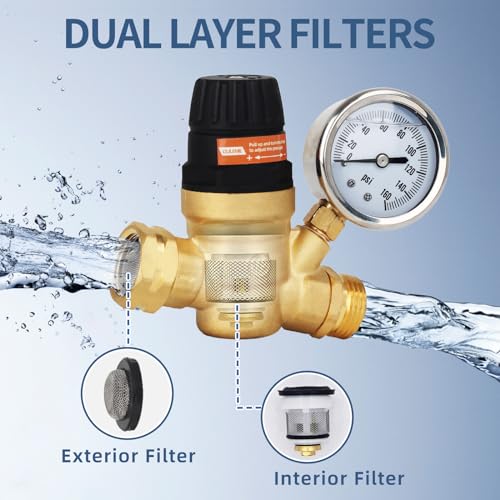 Ouleme WPR01 Rv Water Pressure Regulator Valve thumb #3