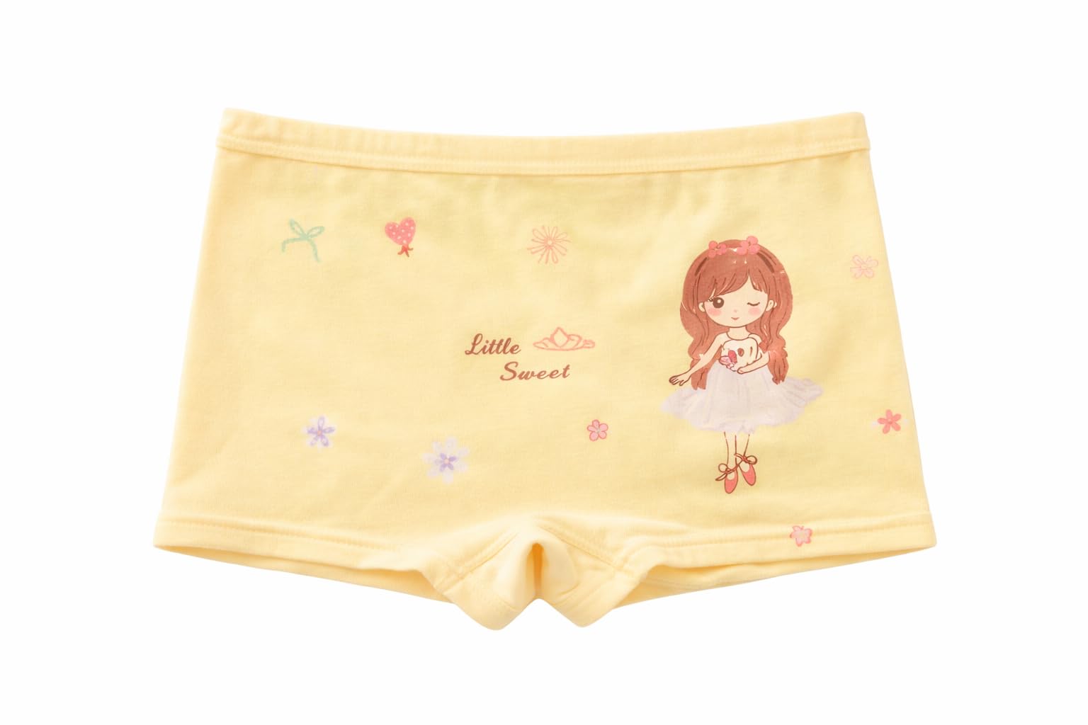 heartbury Cute and Colorful Breathable 100% Organic Cotton Antibacterial Panties for Girls/Underwear/Briefs 2