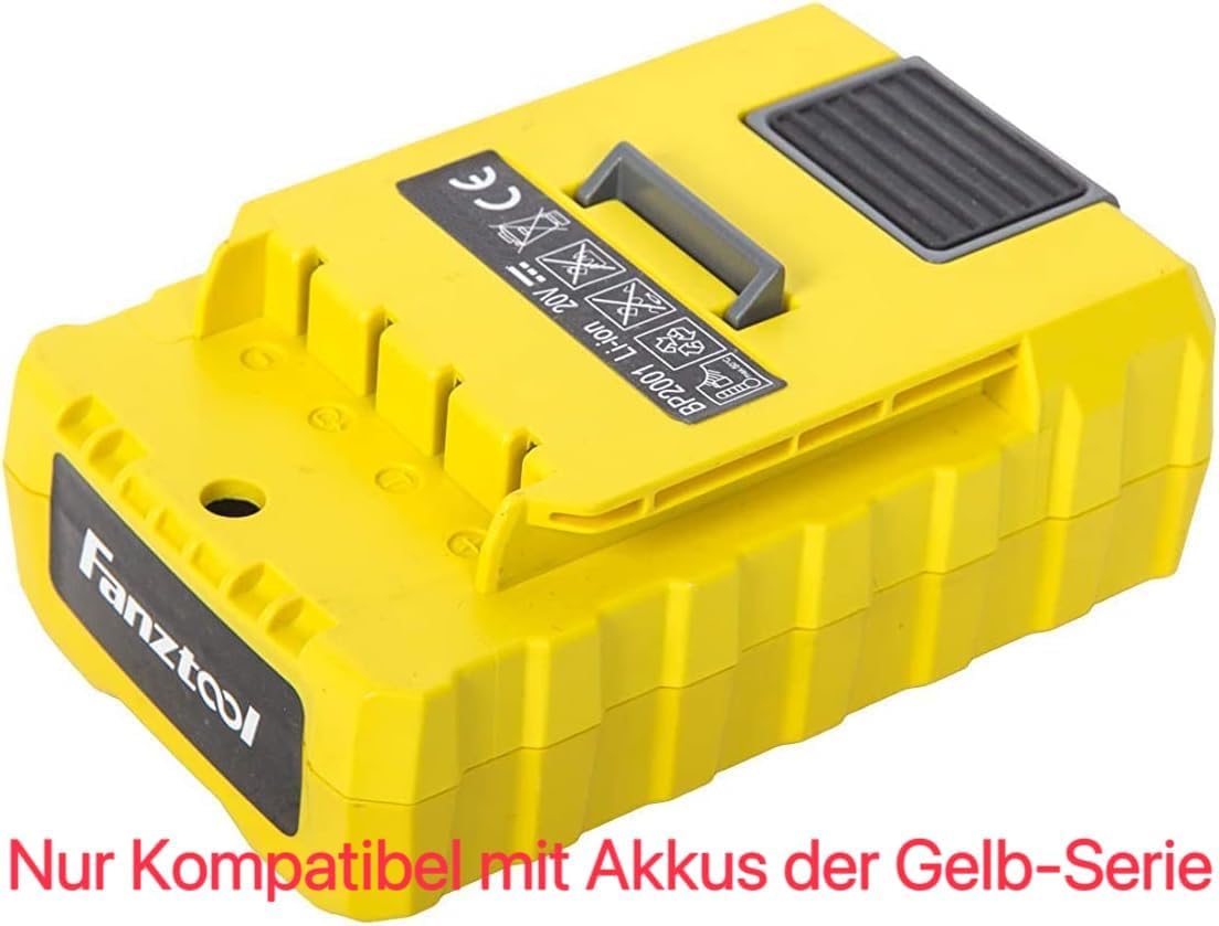 FANZTOOL Batteria di ricambio da 20 V, 2500 mAh al litio per tutti i dispositivi FANZTOOL