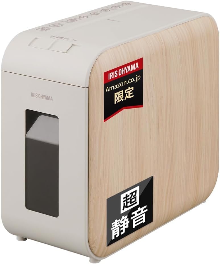 静音タイプ】 静音シュレッダー 家庭用 細断枚数6枚 クロスカット 連続