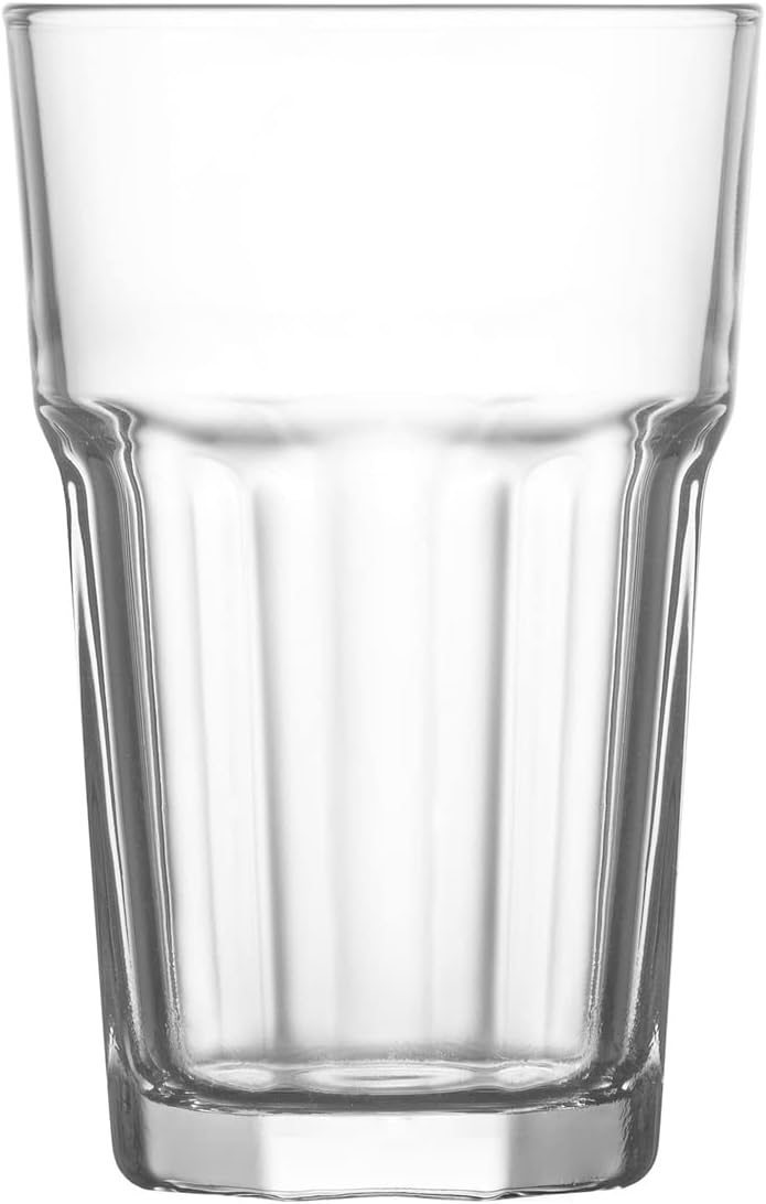 LAV Aras Iced Tea Glasses - 300ml - Pack of 6 Highball Glasses for Cocktails/Long Drinks