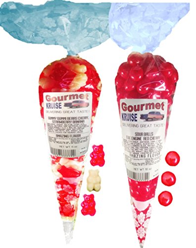 Red Wild Cherry White Strawberry Banana Gummy Gummi Bears