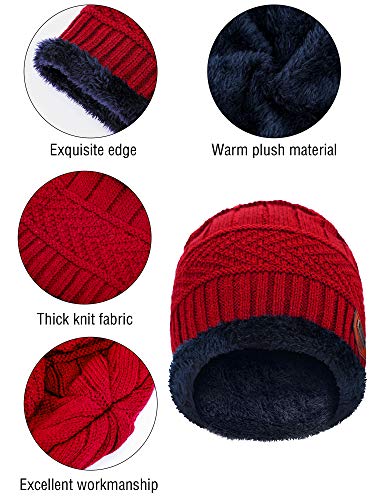 Conjunto infantil de luvas de inverno para crianças, inclui chapéu quente, luvas para todos os dedos