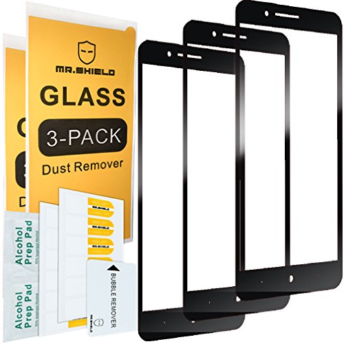 [3-Pack]-Mr.Shield for ZTE Blade Z Max [Tempered Glass] [9H Hardness] [Full Cover] Screen