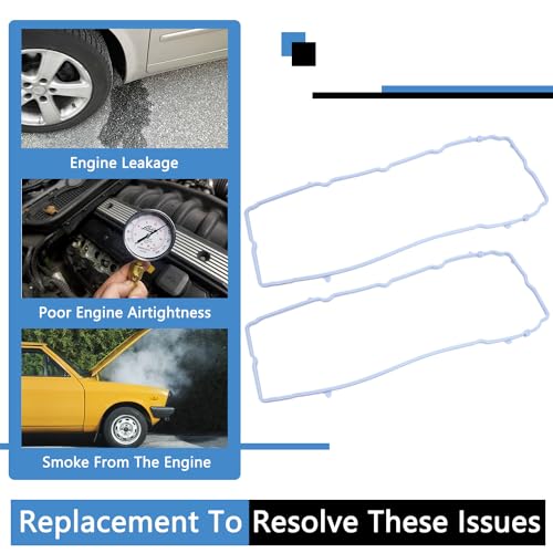 Image of VS50805R Valve Cover Gasket Kit Set MS97204 Compatible with 2011-2020 3.6L V6 Dodge Avenger Challenger Durango Grand Caravan Journey Ram 1500 Cherokee Grand Cherokee Wrangler 200 300