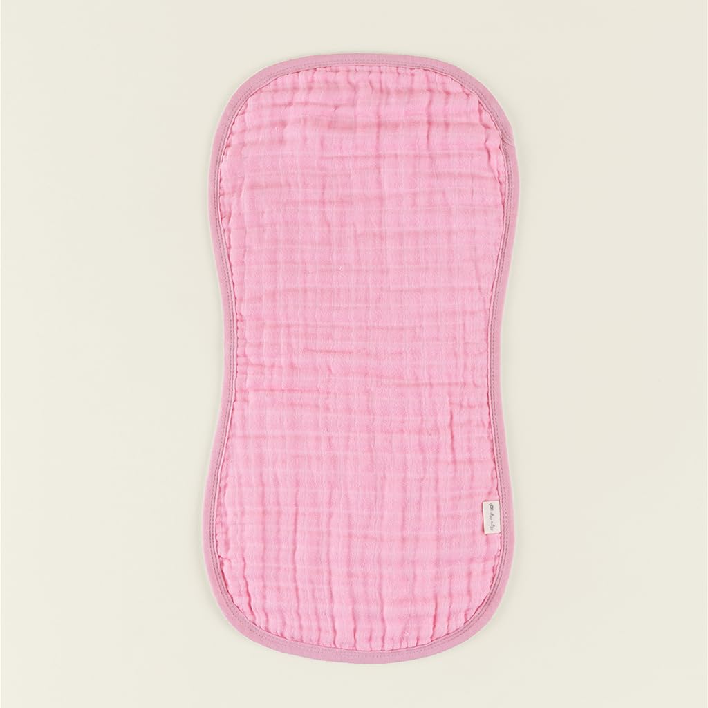 Itzy Ritzy Set of 2 Baby Burp Cloths – Ultra-Soft Absorbent Burping Cloths for Babies - Made of 100% Cotton Muslin and Generously Sized with Trendy Coordinating Prints – Machine Washable (Strawberry) - Image 9