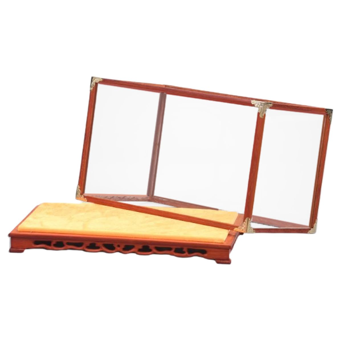 Lurrose Caja Expositor Transparente Multifuncional para Escritorio Soporte para Figuras y Objetos Decorativos Vitrina Protectora Pequeña para Colecciones el Hogar