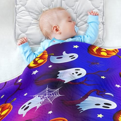 Burbuja Halloween Elements Baby Blanket for Boys Girls, Nursery Soft Warm Swaddling Receiving Baby Blankets, 30x40 in Toddler Blanket4
