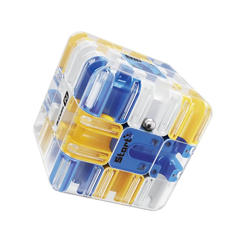 3D Labyrinth Würfel, Großes Labyrinth 3D Puzzles mini Blue
