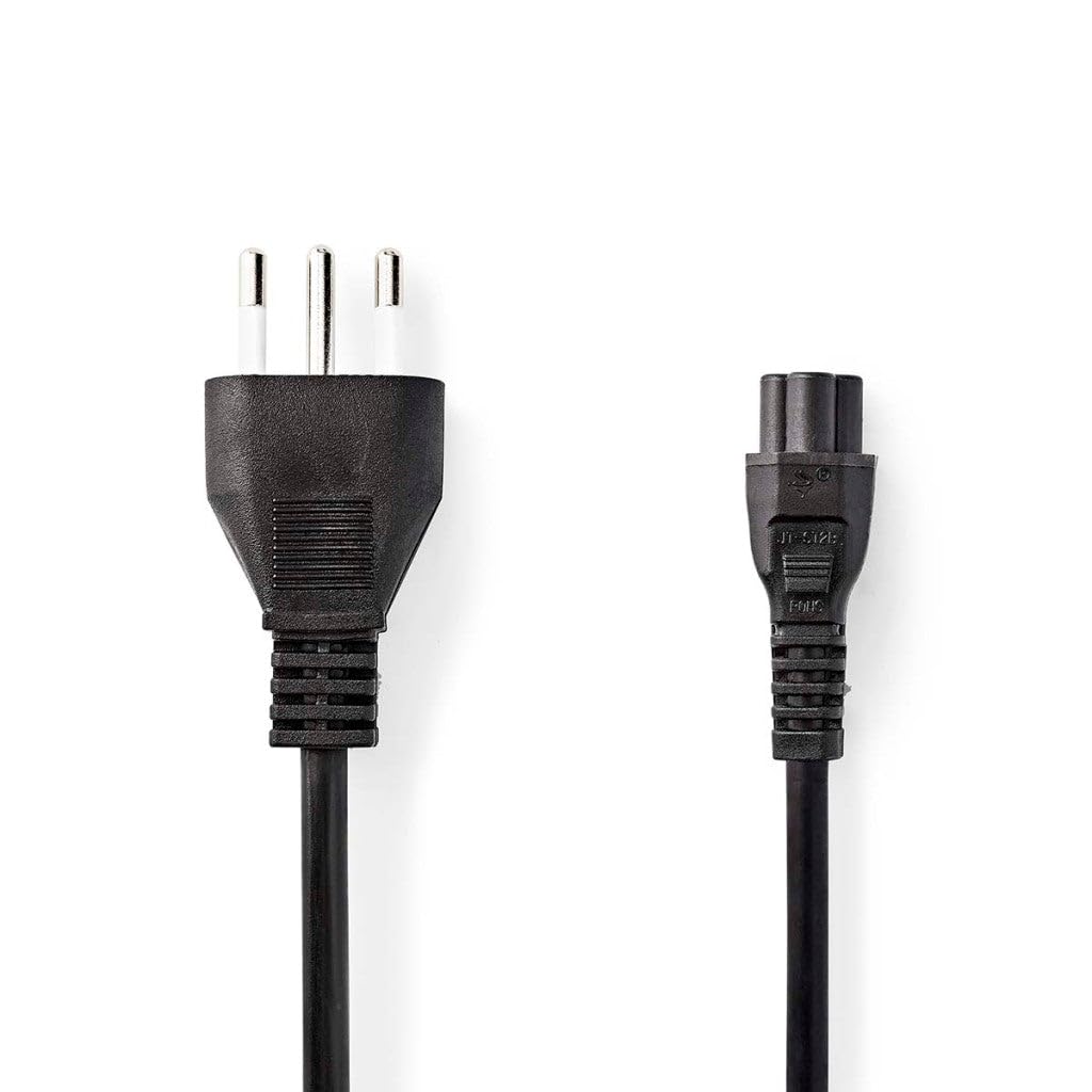 NEDIS Kabel zasilający | Złącze typu L (IT) - IEC-320-C5 | 2,0 m | Czarny