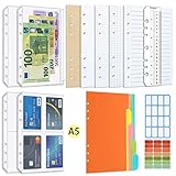 PAPEL DE ROTAFOLIO A5 DE ALTA CALIDAD: Con un grosor estándar de 100 g/m², la tinta no penetra fácilmente, adecuado para todo tipo de bolígrafos, como lápices, bolígrafos, neutros, bolígrafos y resaltadores, y el papel está hecho de color hueso de alta calidad. papel sin agentes fluorescentes añadidos para la protección de los ojos, 6 agujeros que combinan perfectamente con la carpeta de rotafolios A5