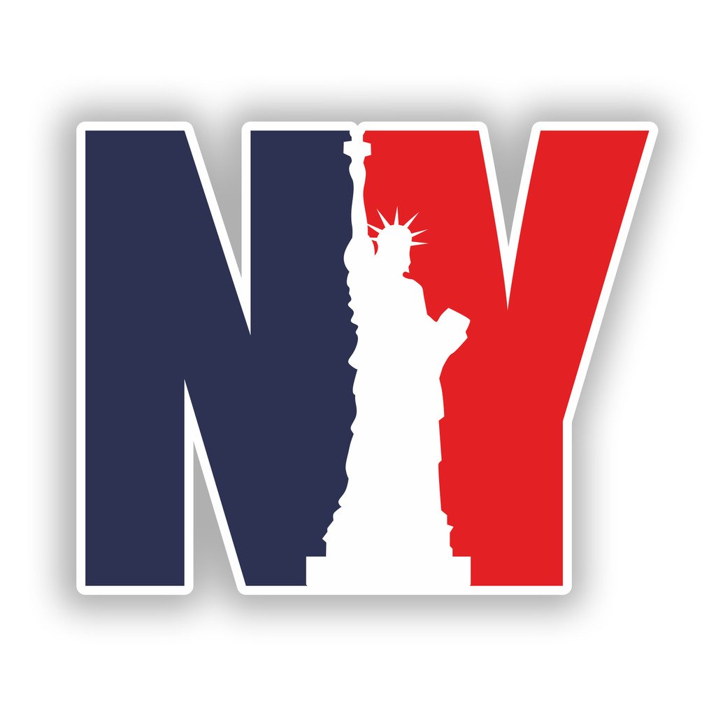Destinationvinyl Multi 2 X 15Cm/150Mm New York City Nyc Vinyl Stickers Travel Luggage #7767