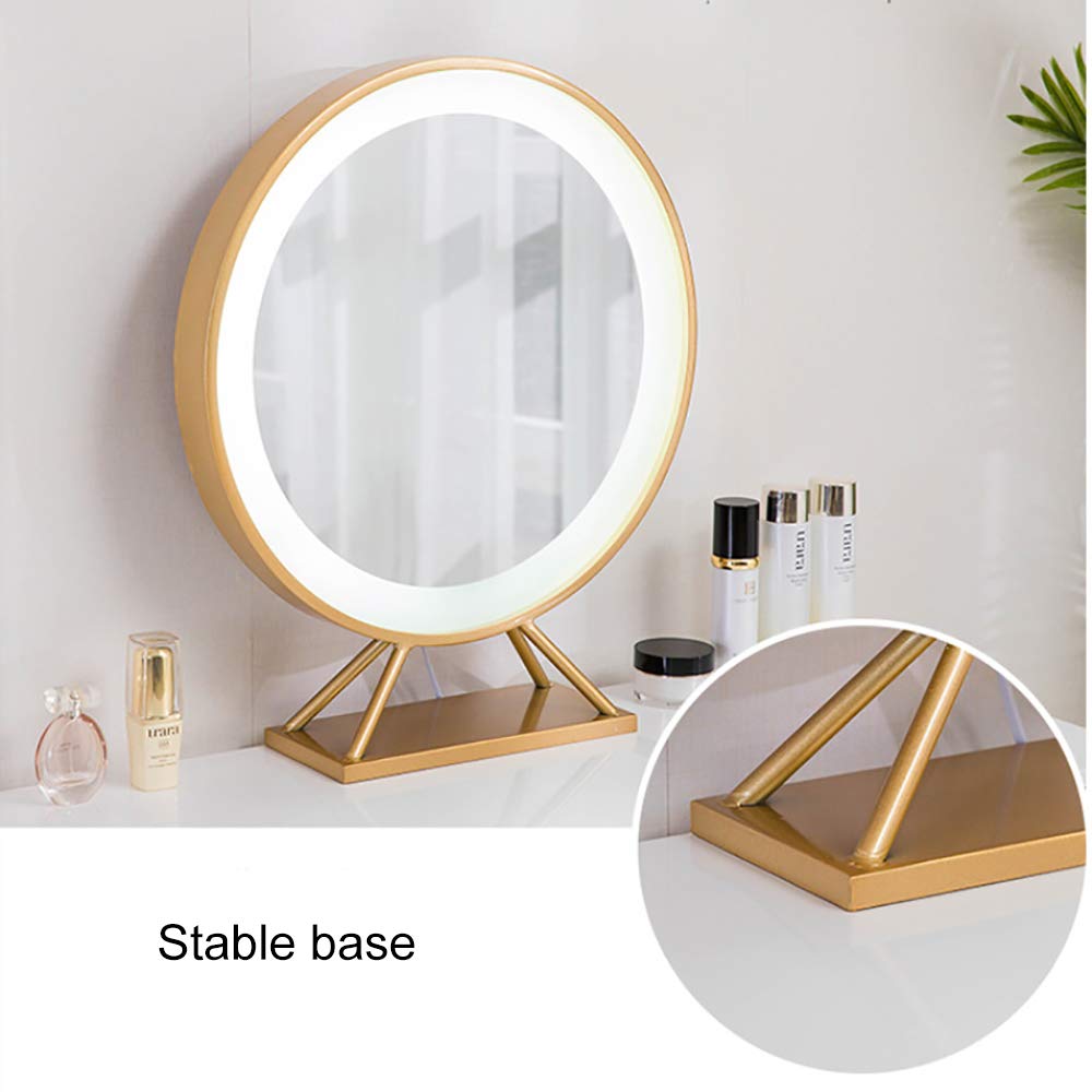 メイクアップミラー 片面化粧鏡 ヴィンテージ 360度回転 鏡 ゴールド メイクアップミラー 片面化粧鏡 ヴィンテージ 360度回転 鏡