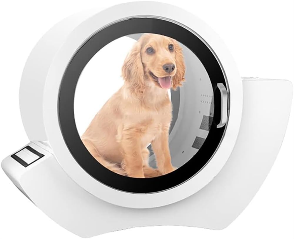 RYTJFDSAZ Secador for Mascotas Secador de Pelo for Perros, Secador de Pelo for Mascotas de Iones Negativos, Panel de Control Central LED Pantalla de Datos precisa 54L
