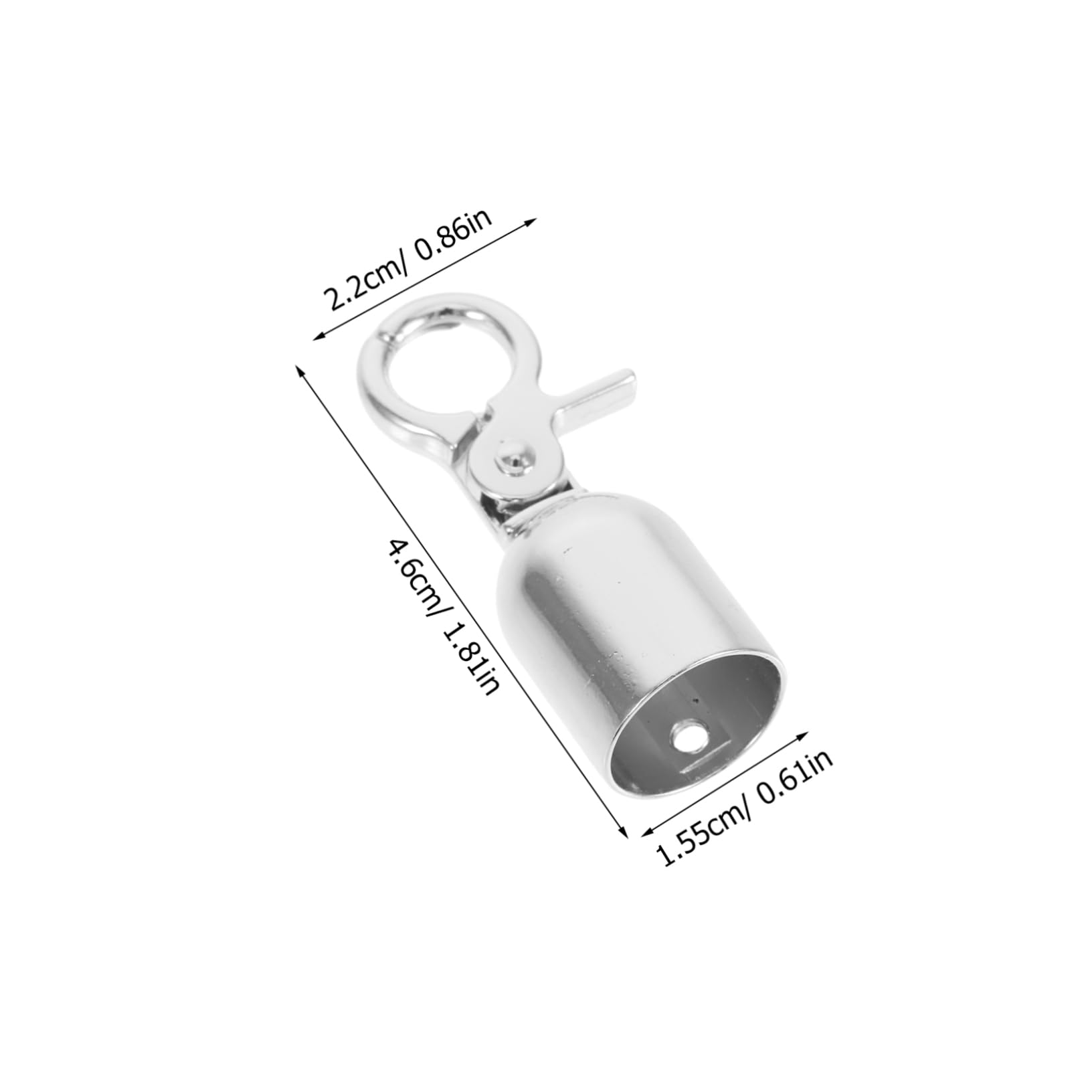 TOPPERFUN 6Pcs Metal Barrier Rope End Caps with Hooks Secure Carabiner Clips for Stanchion Barriers Easy Installation Decking Rope Connectors for Crowd Control and Outdoor Use