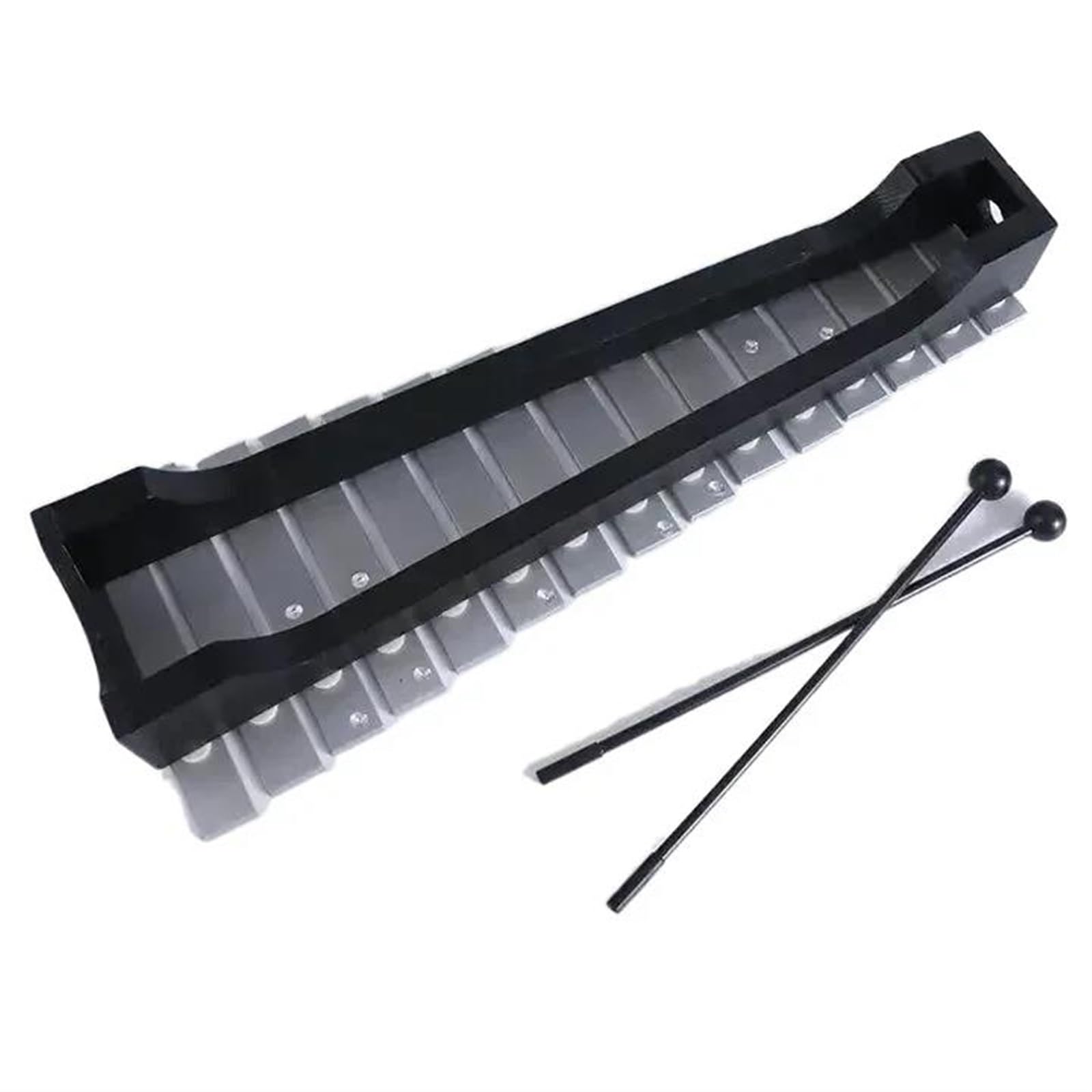 Ksylofon Muzyczny Profesjonalny Instrument Perkusyjny 2 Młotki Ksylofon 15-tonowe Zestawy Perkusyjne Do Organów Z Płytą Aluminiową