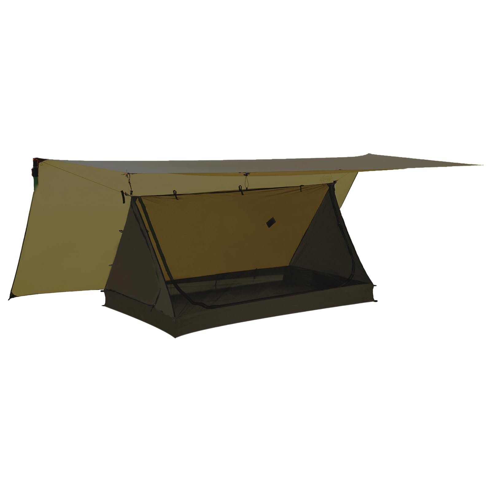 onewind Bâche de hamac de 3,7 m et tente intérieure, anti-pluie en silnylon et bâche intérieure en maille filet pour camping, randonnée, randonnée