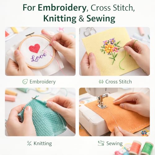 Image of Asian Hobby Crafts 5 Pcs Matty Fabric for Beginners & Adults | DIY Embroidery, Cross Stitch & Knitting | Premium Sewing Fabric for Needlework & Craft Projects | Ideal for Hoop Art Activity