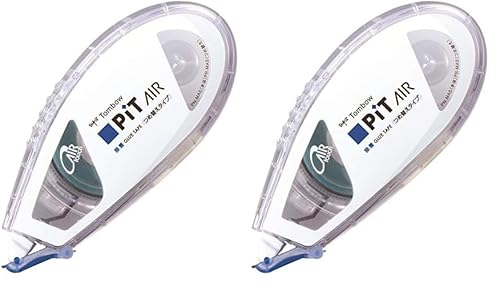 トンボ鉛筆 テープのり 強粘着 PiT エアー 本体 (つめ替えタイプ) 軽い力で楽に引ける 8.4mm×16m PN-MAS (× 2)の商品画像（Amazon）
