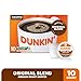Dunkin' Original Blend Medium Roast Coffee, 10 Keurig K-Cup Pods