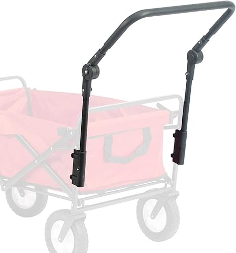 Conversión de piezas de repuesto de carro utilitario plegable, mango de repuesto para carrito de repuesto, accesorios de mango de carretilla para
