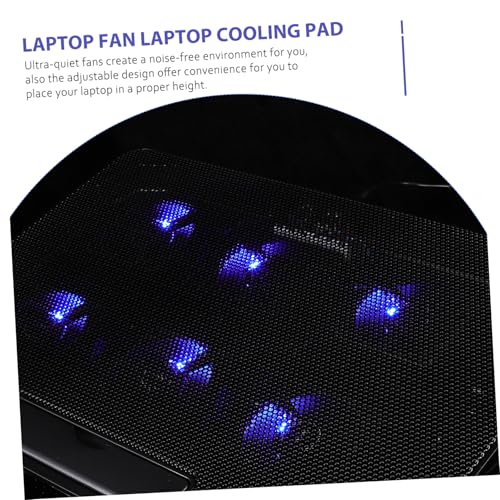 Base de enfriamiento ajustable para laptop con ventiladores silenciosos miniatura 6