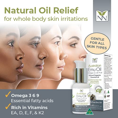 Miniatura 5 de Y-Not Natural - Aceite de emu orgánico farmacéutico 100% puro de 6.8fl oz  Aceite de omega 3, 6 y 9 aborígenes de rango libre con infusión de