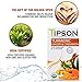 Tipson Organic Turmeric Caffeine Free Herbal Tea - Ginger And Organic Cinnamon - 25 Foil Enveloped Double Chambered Bags - Keto/Paleo