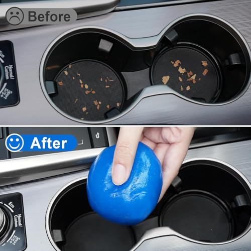 Image of UCRAVO 1 Piece Cleaning Gel for Car AC Vent Accessories Dust Keyboard Cleaner Super Clean Gel Cleaner Kit Reusable Dust Remover Multipurpose Interior Dust Cleaning | Dashboard Gap Corner Cleaner