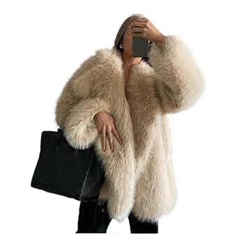 000★アンヌーク Collarless Shaggy Coat anuke Collarless Shaggy Coat 62420004（ノーカラーコート