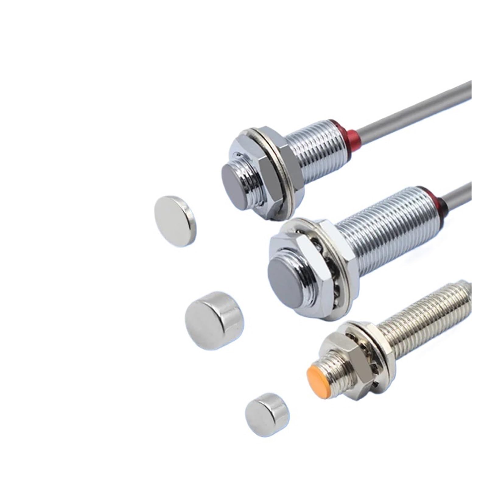 RCGKNNMUZ NJK-5002 Proximity Induction Pole Sensor M8/M12 Normally Open/Closed 24v Hall Effect Proximity Sensor(Njk-5002c)