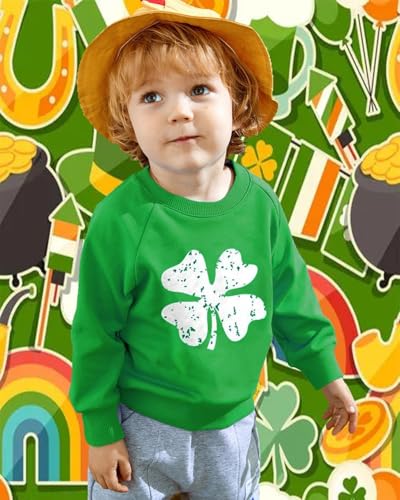 Image of Popshion Toddler Boys Sweatshirt Cotton Lightweight Kids Winter Warm Sweater Crewneck Pullover Tops