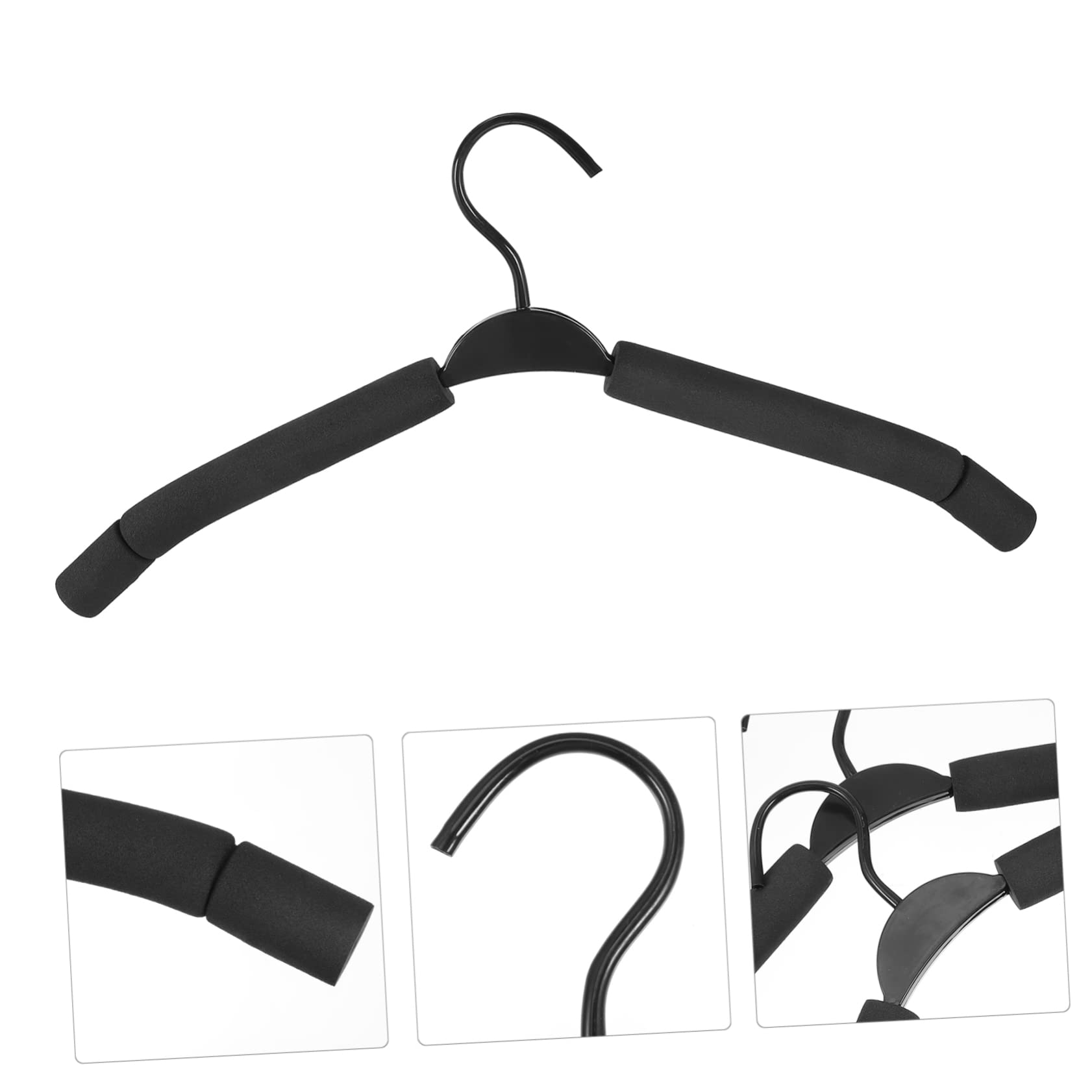 ULTECHNOVO 10Pcs Multi Functional Sponge Pants Hangers Space Saving Clothing Hangers for Skirts Trousers Non Slip Grip Design for Organized Closet Display