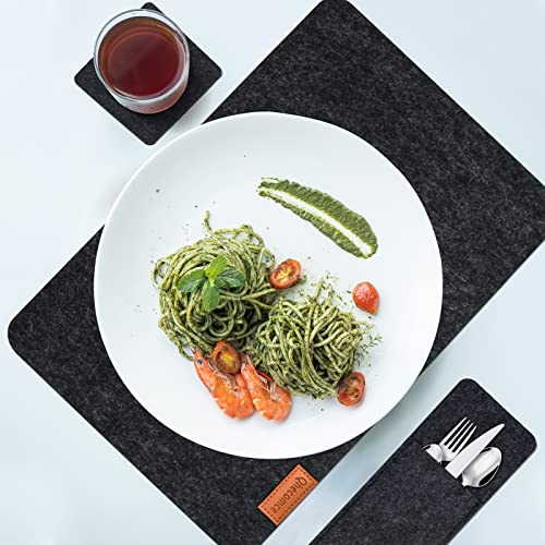 Qhecomce Tovagliette Set di 18, Tovagliette