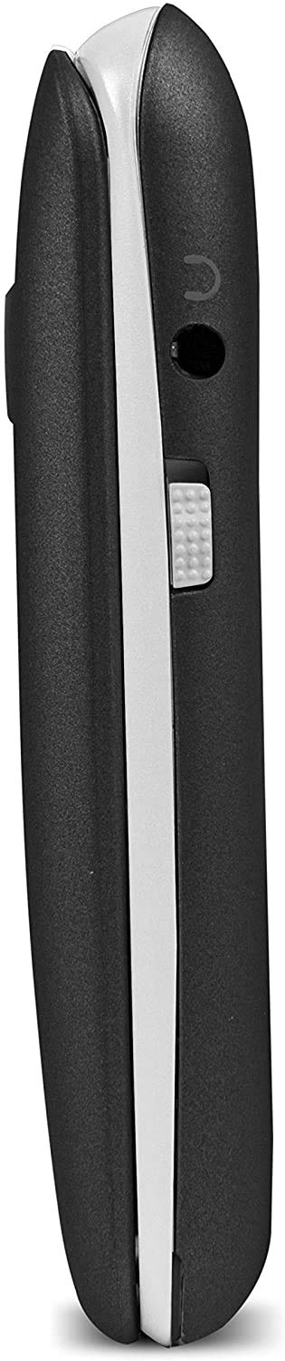 Doro 2424 Telefono Cellulare 2G a Conchiglia per Anziani con Fotocamera da 3 MP, Display Esterno e Base per Ricarica (Grigio) [Versione Italiana]