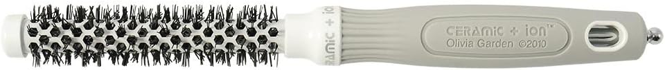 Olivia GardenCeramic + Ion Thermal Round Hair Brush - Anti-Static, Tourmaline-Ion & Nylon Bristles