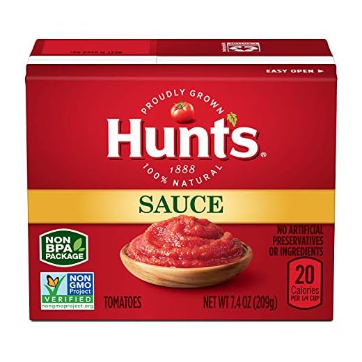 Hunt's Tomato Sauce Carton, Keto Friendly, 7.4 Ounce (Pack of 24)