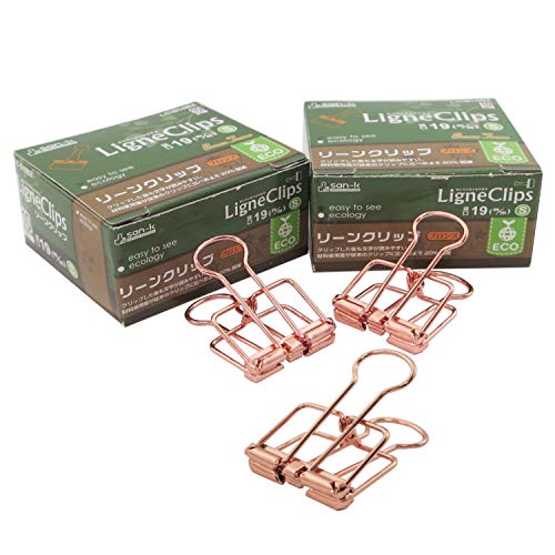 サンケーキコム リーンクリップ S 19mm 10個入×2箱 LC-S20BZ ブロンズ
