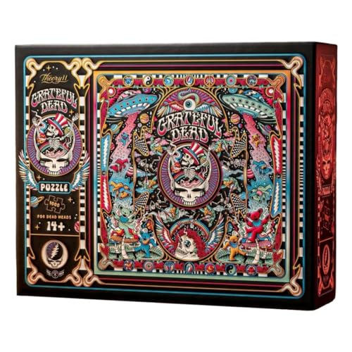 Rompecabezas Jigsaw Grateful Dead de theory11, 1000 piezas, tema música miniatura 1