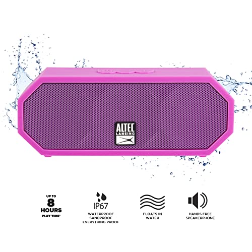 Altec Lansing Jacket H2O 2 - Waterproof Bluetooth Speaker With 3.5Mm Aux Port, Ip67 Certified & Floats In Water, Compact & Portable Speaker For Travel & Outdoor Use, 8 Hour Playtime #TOP1