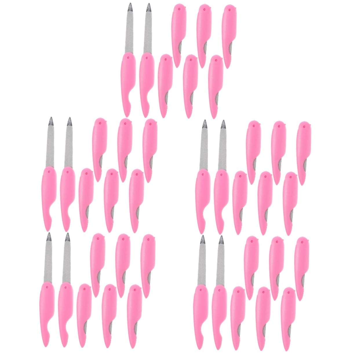MAGICLULU 40piezas Limas De Uñas Plegables Limas De Manicura Portátiles Doble Cara De Cuidado De Uñas Para Profesional y Casa