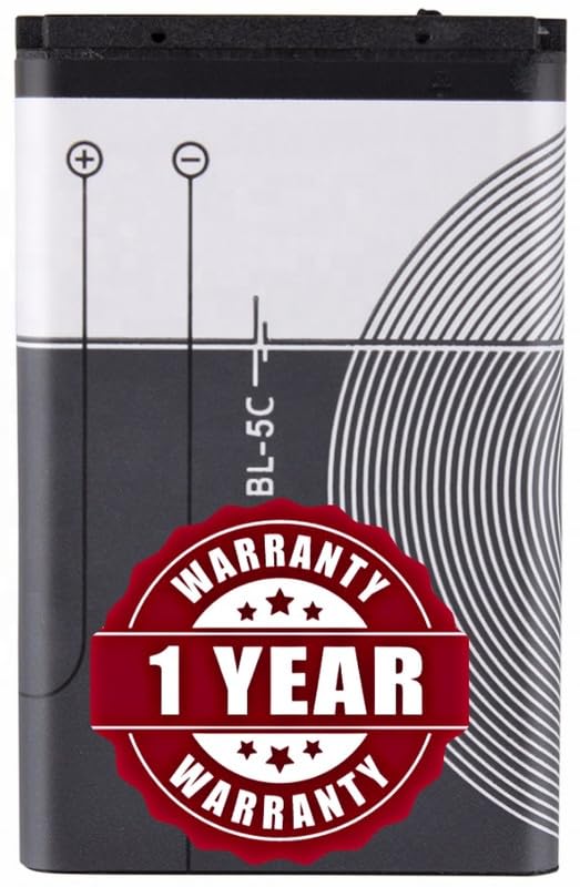 Original BL5C BL-5C Battery Compatible for Nokia N72 - (1020 mAh) - 1 Year Warranty_MC11