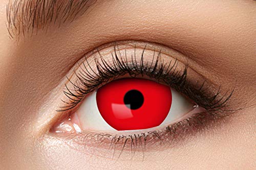Lentilles de contact colorées Sclera rouge pour changer de regard sans correction