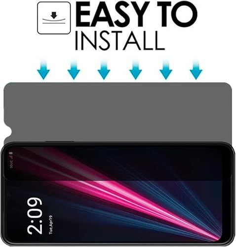 Miniatura 5 de VIESUP Protector de pantalla de privacidad para T-Mobile Revvl 6 Pro 5G – Paquete de 2 protectores de pantalla anti-espía de alta sensibilidad de