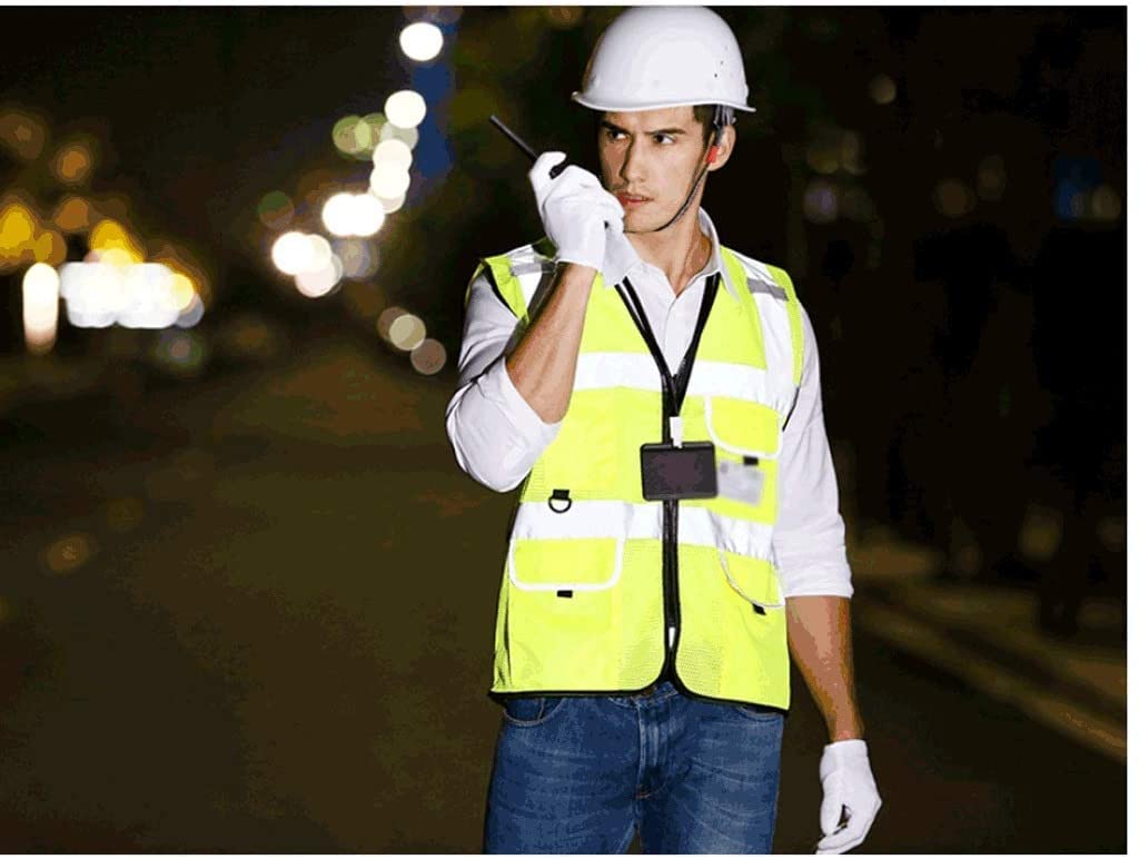 Chaleco de alta visibilidad， Chalecos reflectantes Chaleco reflectante de alta visibilidad, for actividades nocturnas al aire libre o chaleco de construcción for trabajadores de la construcción