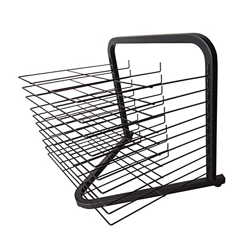 Art Drying Rack, 10-pięterowa metalowa sztaluga druciana do przechowywania w klasie, wytrzymały stojak do suszenia farb z szerokim odstępem, składany organizer artystyczny dla przedszkola, projektowan