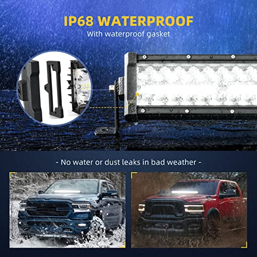 Image of DWVO 30 Inch LED Light Bar (32 inch w /Mounting Bracket) Spot & Flood Combo Beam