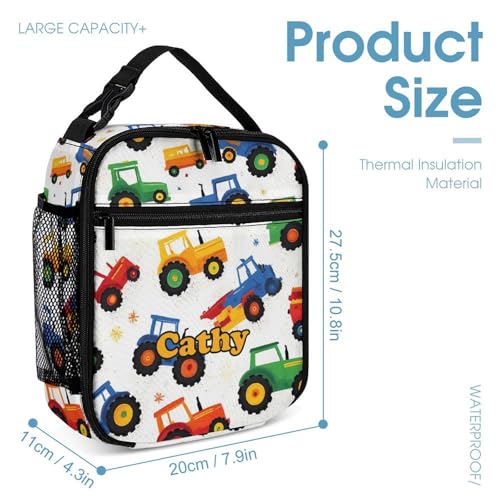 School Backpack Set for Girls Boys Tractor Elementary Primary Middle Bookbag with Lunch Box Pencil Case Back to School Gifts4